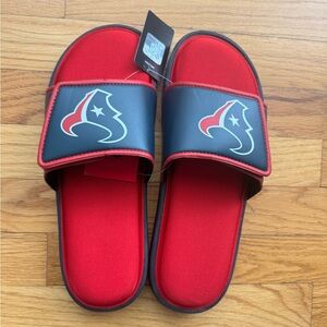 Houston Texans NFL Foco Men's Foam Sport  Sandals Navy Size L 11-12
